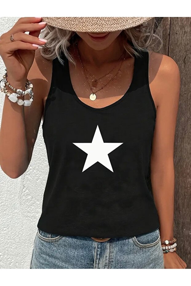 Star Printed Women's T-Shirt