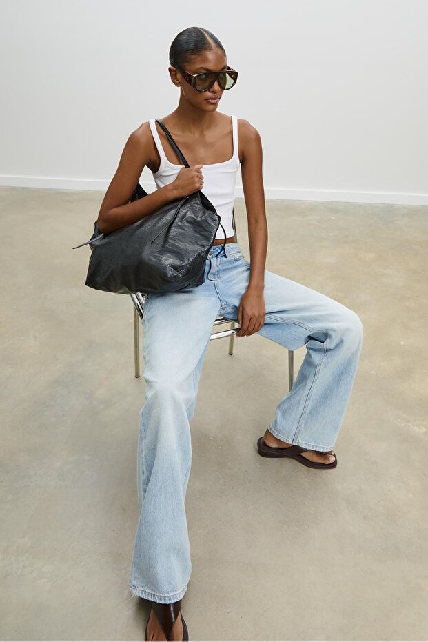 Halkalı shopper çanta - 2