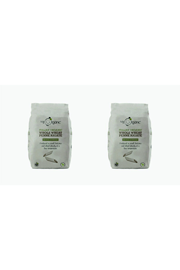 Mr Organic, Italian Organic Whole Wheat Penne Rigate 500g (PACK OF 2)