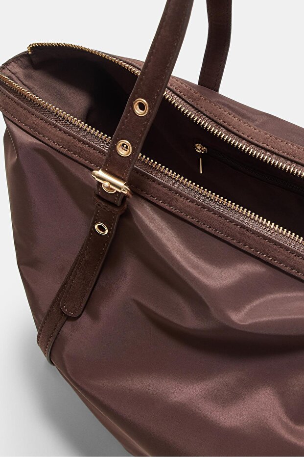 Kombine shopper çanta - 5