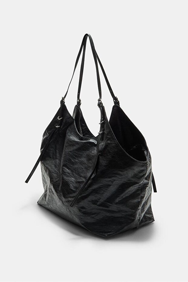 Halkalı shopper çanta - 3