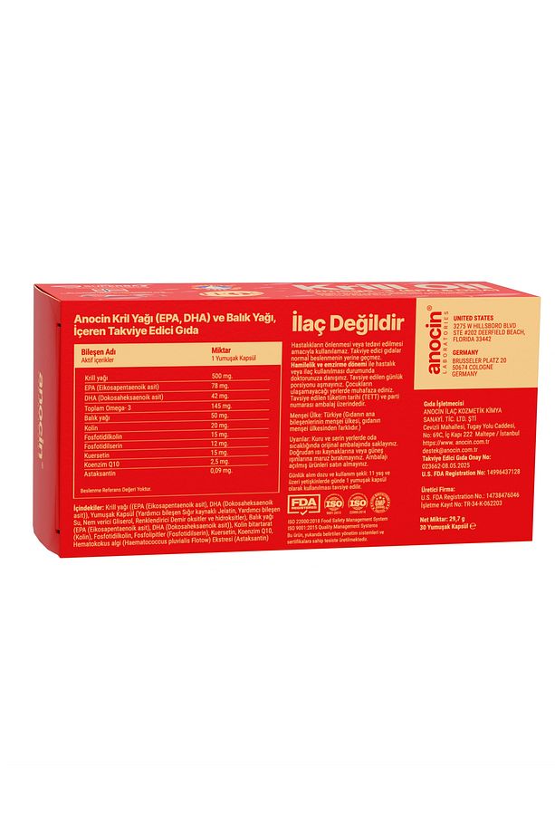 Krill Oil (Norveç Menşeli Superba2® ) + Omega-3 (EPA-DHA) Complex - 3