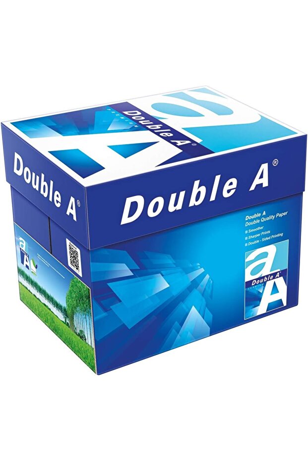 Double A - Printer Copy Paper, Size A4, GSM 80, 500 Pages Ream (Bundle of 5 Reams)
