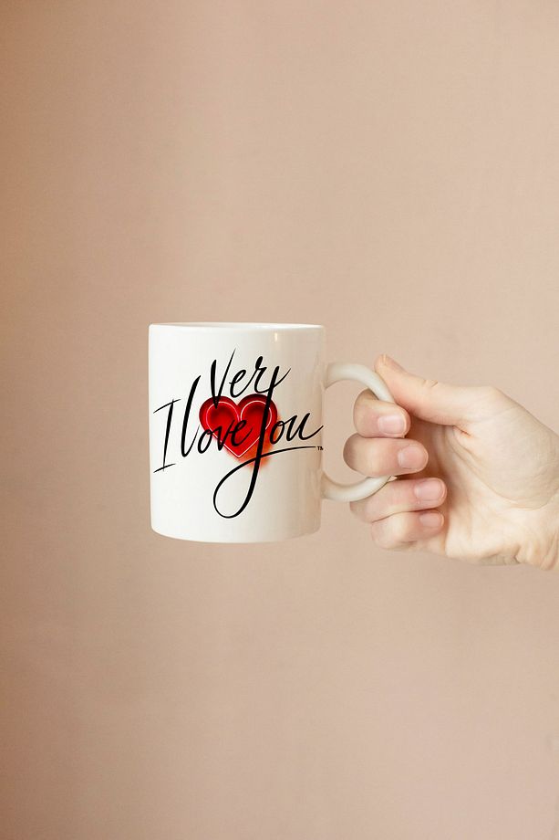 Romantik Baskılı Hediye Kupa Kahve Bardak Mug - 3