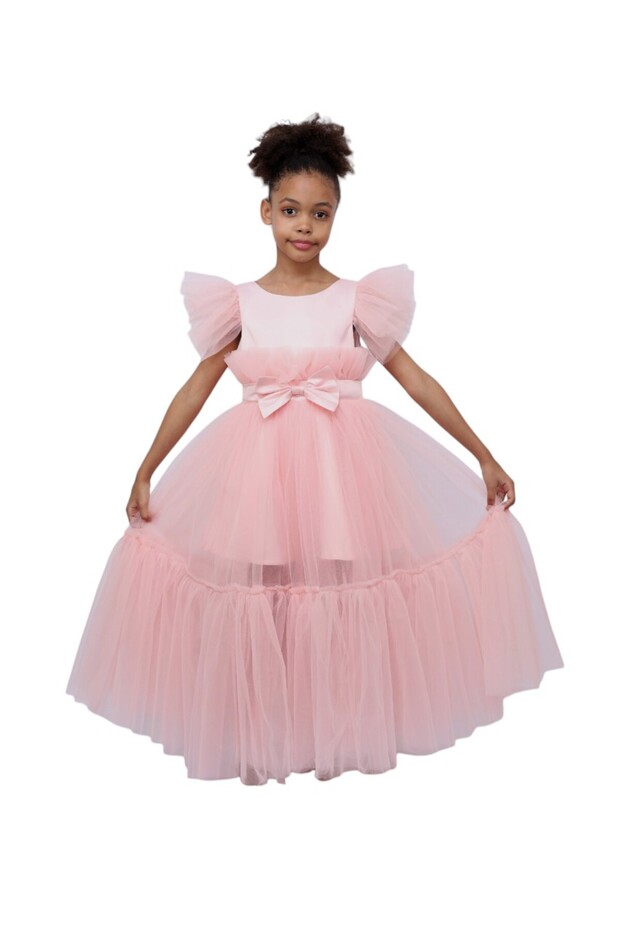 Long Party Dress "Belle" Light Pink Colour