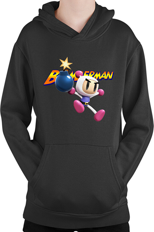 Hanorac Copii Bomberman Logo Jump Multiplayer Action Timer - 1