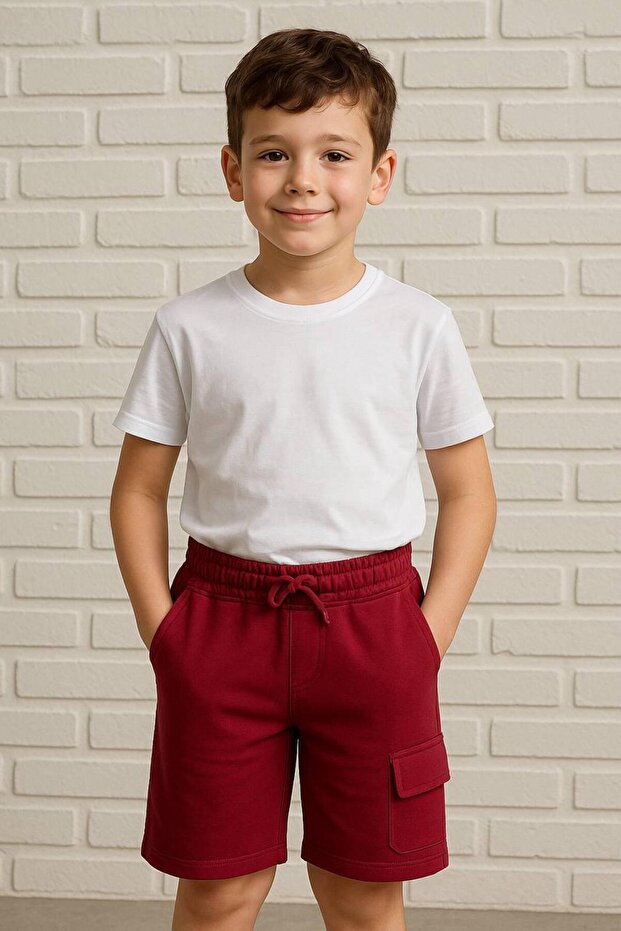 YENİ SEZON UNISEX MODEL COCUK ŞORT - 2