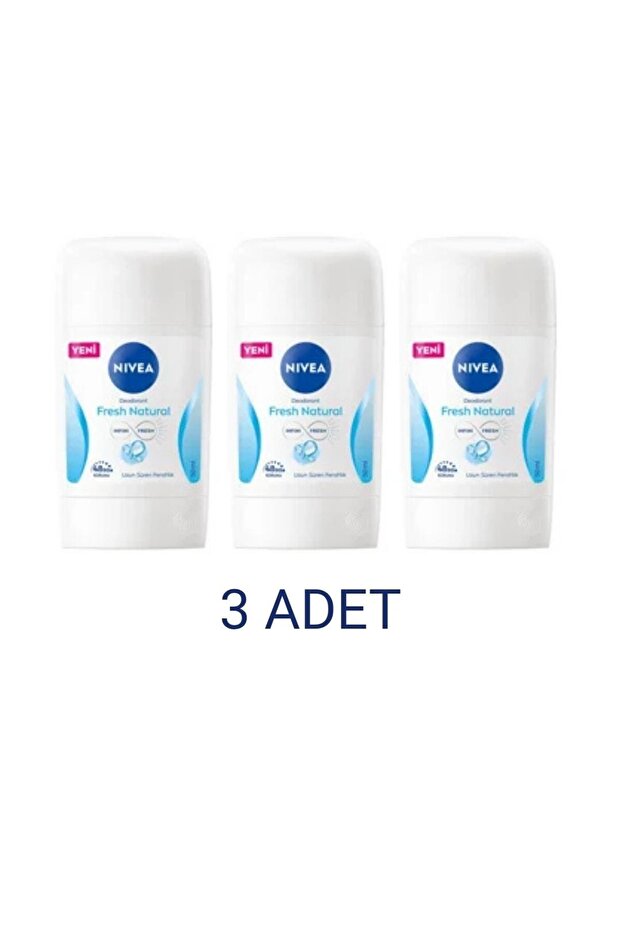 Fresh Natural Kadın Stick Deodorant 50 Ml x 3 Adet - 1
