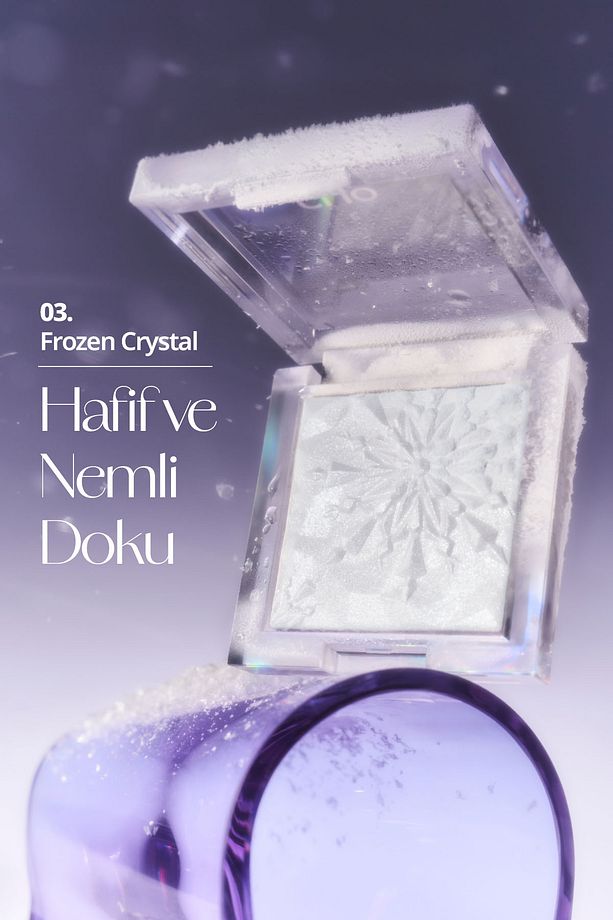 Mikro Inci Tanecikleriyle Yoğun Işıltı Sağlayan Highlighter Prism Highlighter 03 Frozen Crystal - 4