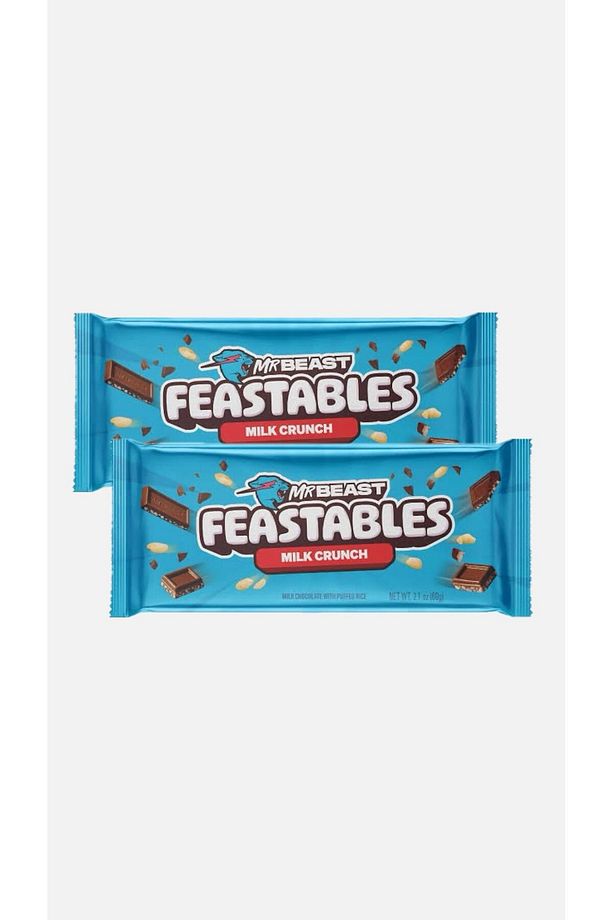 Mr Beast Crunch - Milk Chocolate with Puffed Rice 60gr * 2 adet - 1