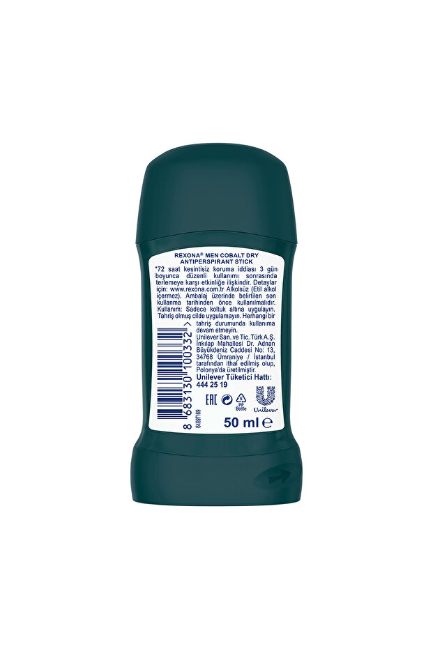 Men Erkek Stick Deodorant Cobalt Dry 50 ml - 8