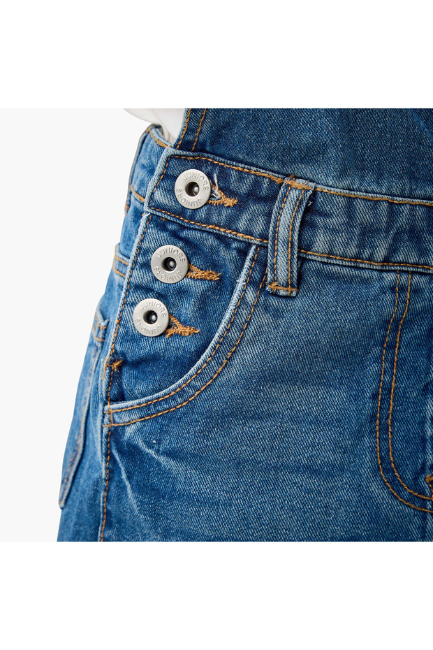 بنطال جينز سادة مع جيوب - 6