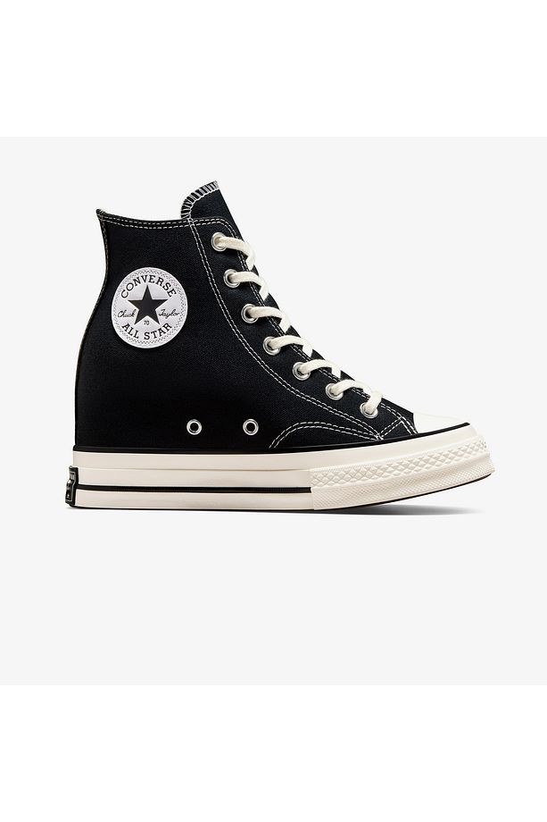 Chuck 70 Wedge Unisex Siyah Platform Sneaker - 4