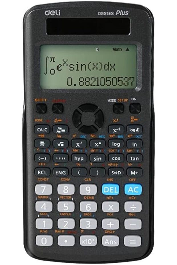 ED991ES 417F 10+2 Digits Scientific Calculator, Grey