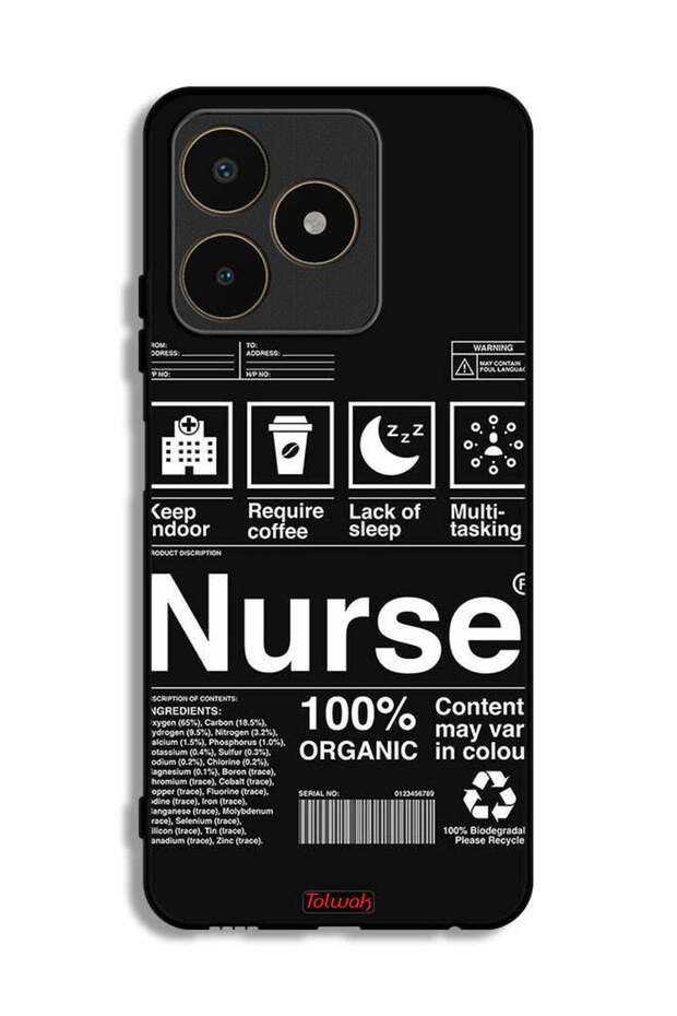 Realme C53 Protective Case Cover Nurse Sticker
