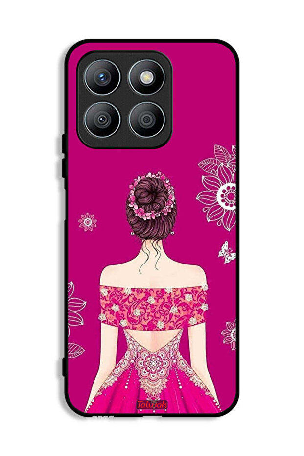 Honor X8b Protective Case Cover Girl And Flowers Art