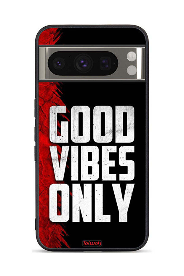 Google Pixel 8 Pro Protective Case Cover Good Vibes Only