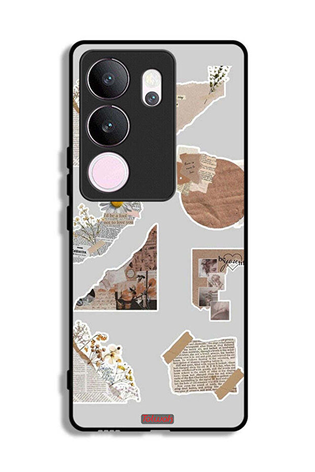vivo V29 Pro Protective Case Cover Pieces Of Paper Stickers