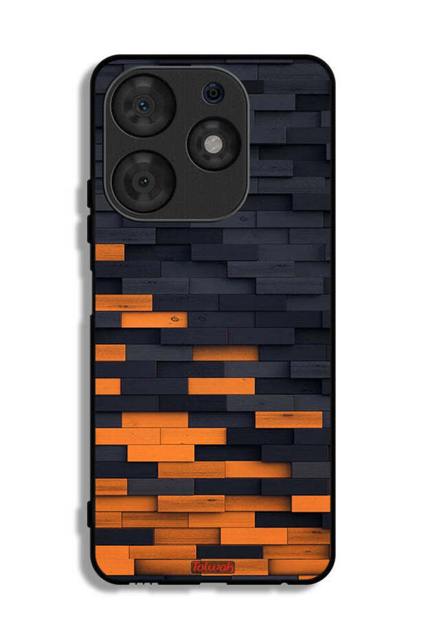 Tecno Spark 10 Pro Protective Case Cover Wooden Wall