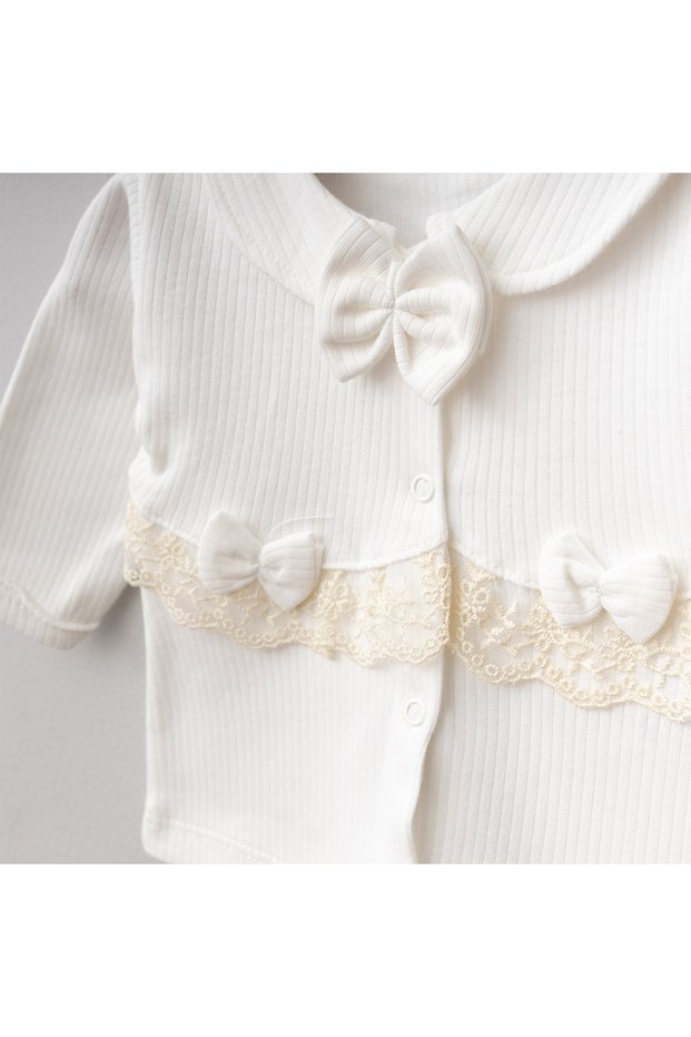Baby Girl French Lace 5-Piece Newborn Hospital Release Bodysuit Set