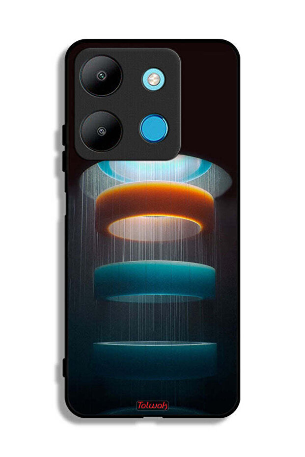 Infinix Smart 7 Protective Case Cover Rings Art Pattern
