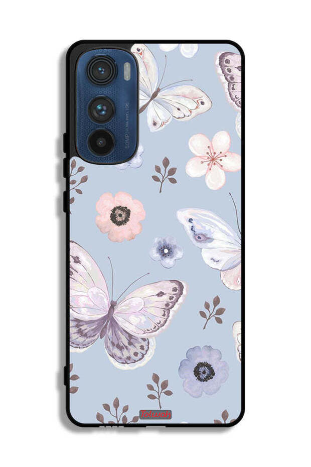 Motorola Edge 30 Protective Case Cover Butterflies And Flowers