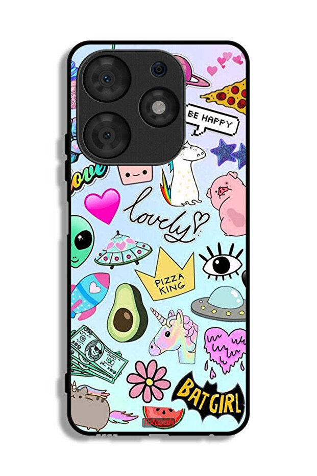 Tecno Spark 10 Pro Protective Case Cover Lovely Stickers