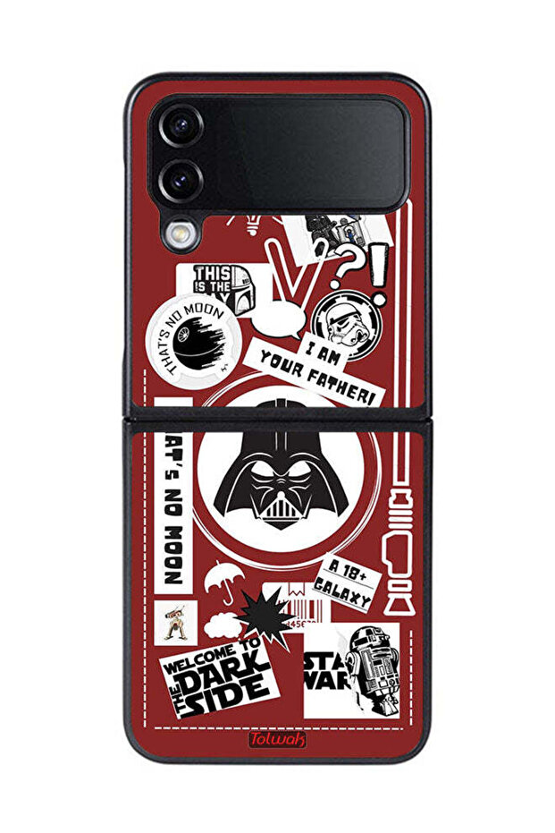 Samsung Galaxy Z Flip 4 Protective Case Cover Welcome To The Dark Side Sticker