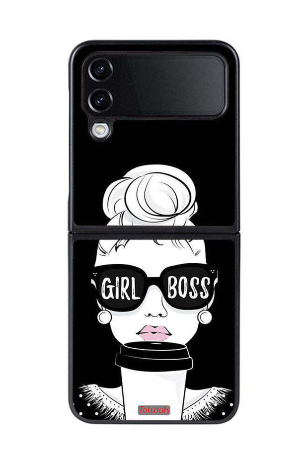 Samsung Galaxy Z Flip 4 Protective Case Cover Girl Boss