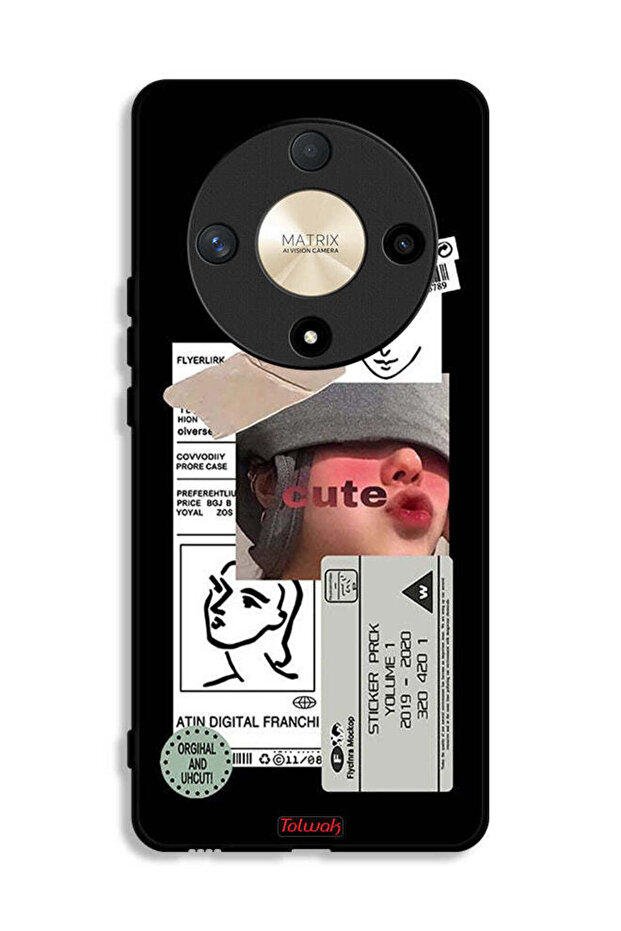 Honor X9b Protective Case Cover Cute Sticker