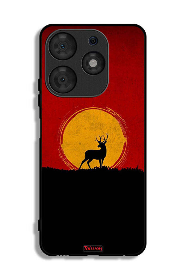 Tecno Spark 10 Pro Protective Case Cover Deer And Moon Artwork