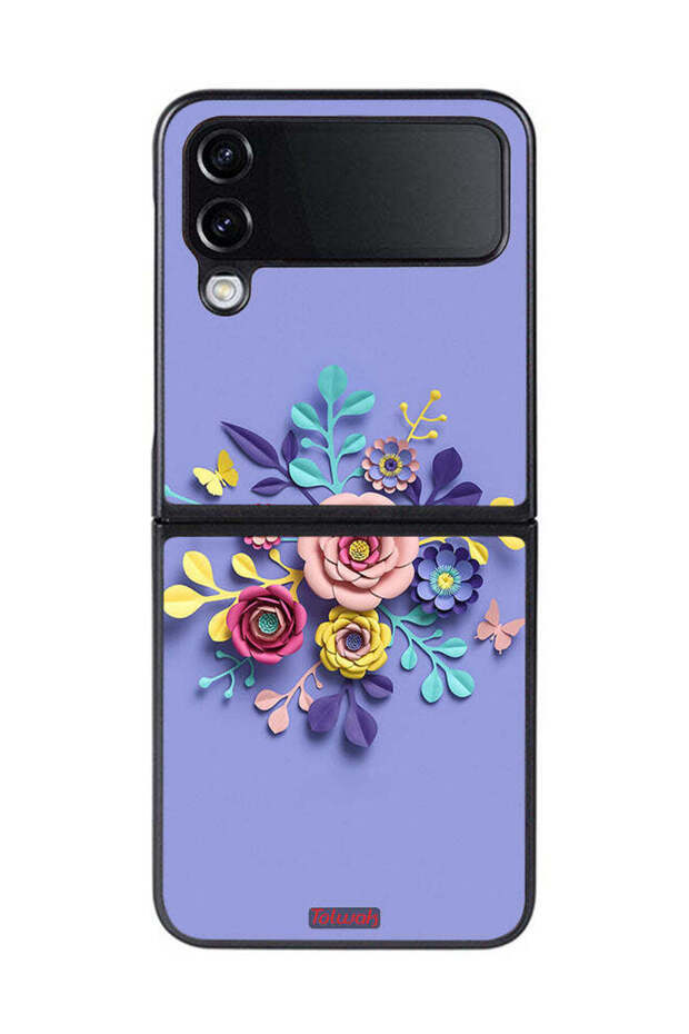 Samsung Galaxy Z Flip 4 Protective Case Cover Flowers Art