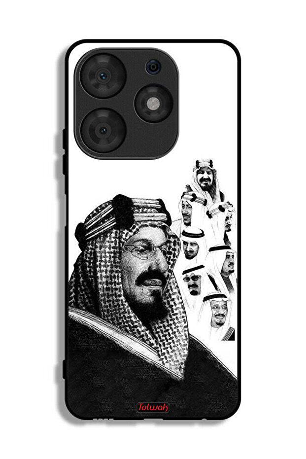 Tecno Spark 10 Pro Protective Case Cover Kings Of Saudi Arabia BW Poster Art