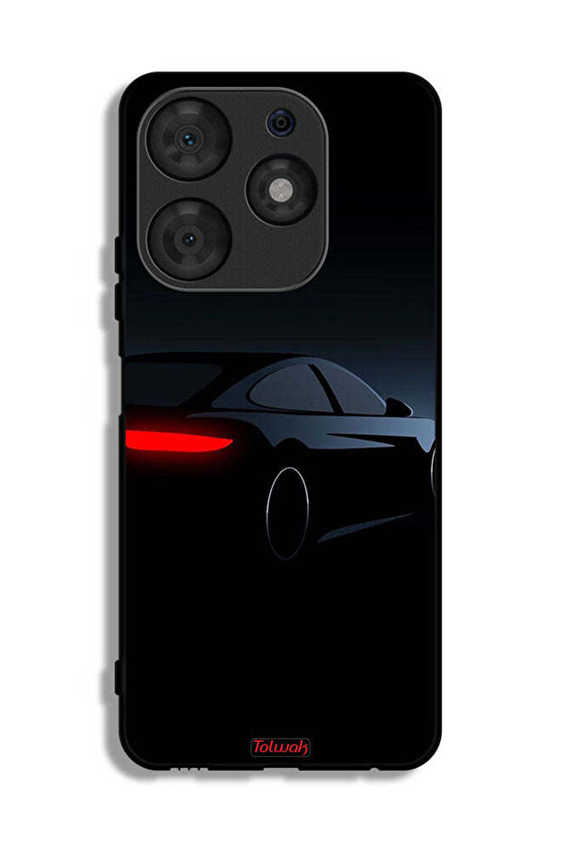 Tecno Spark 10 Pro Protective Case Cover Dark Car