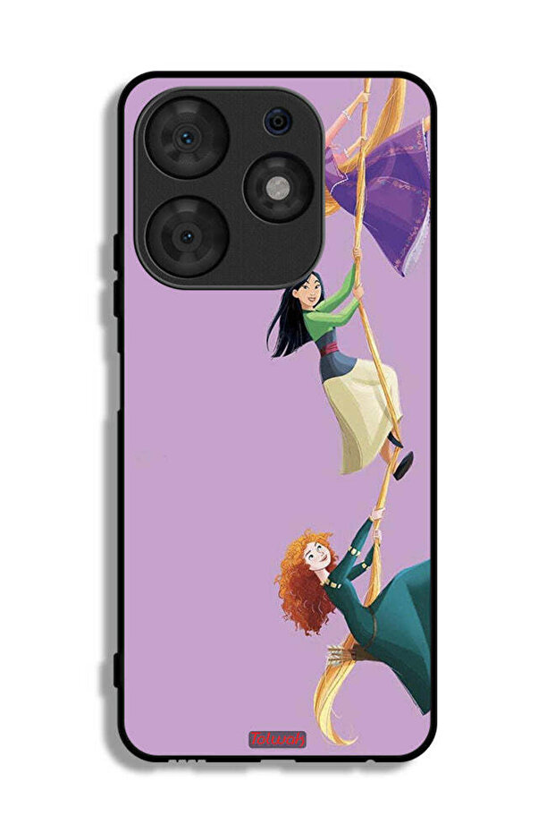 Tecno Spark 10 Pro Protective Case Cover Girls Climbing Art
