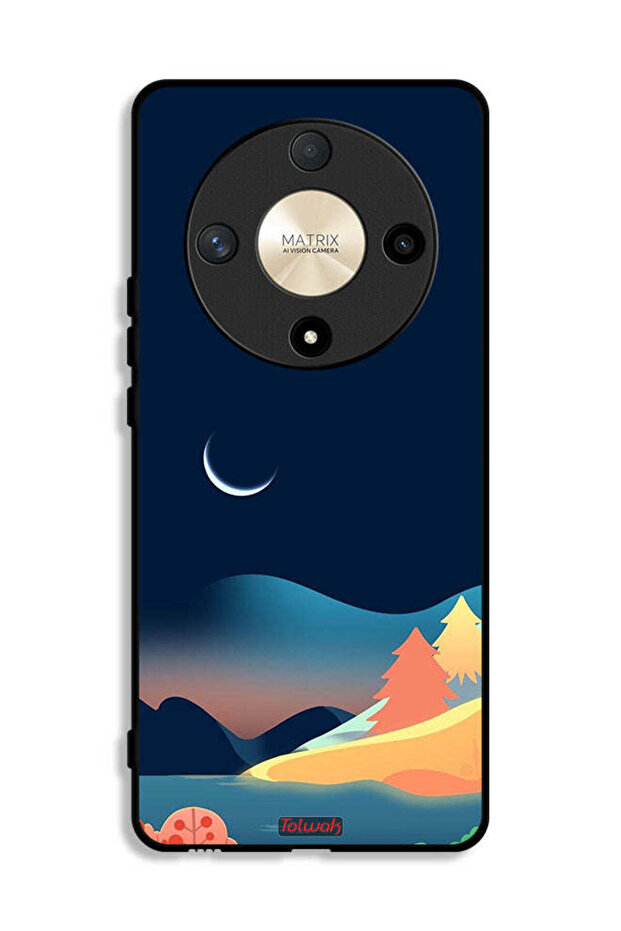 Honor X9b Protective Case Cover Moon Abstract Drawing Art