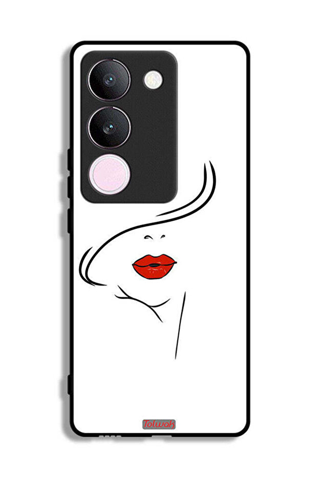 vivo V29 Protective Case Cover Girl Face Art