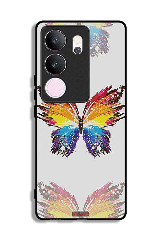 vivo V29 Pro Protective Case Cover Digital Art Simple Background Minimalism Butterfly