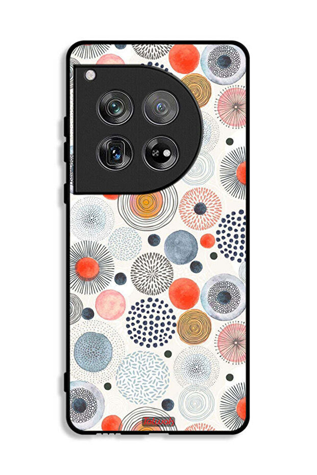 OnePlus 12 Protective Case Cover Cotton Flowers Pattern