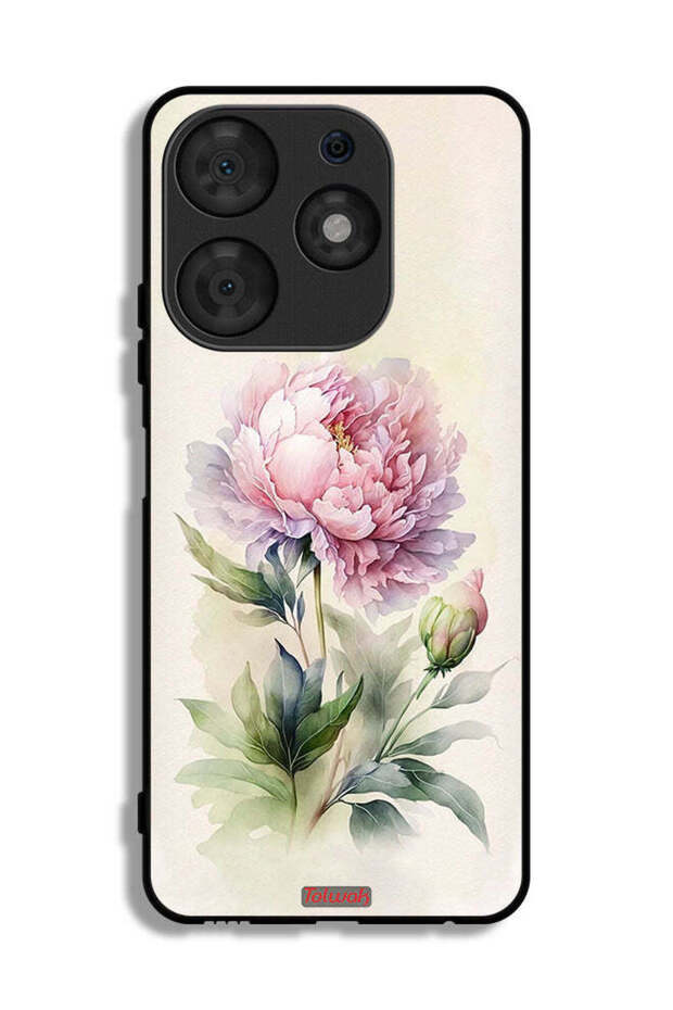 Tecno Spark 10 Pro Protective Case Cover Watercolor Rose Paint Art
