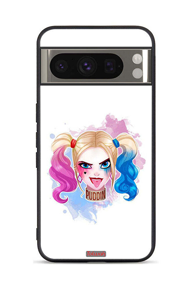 Google Pixel 8 Pro Protective Case Cover Harley Quinn Art
