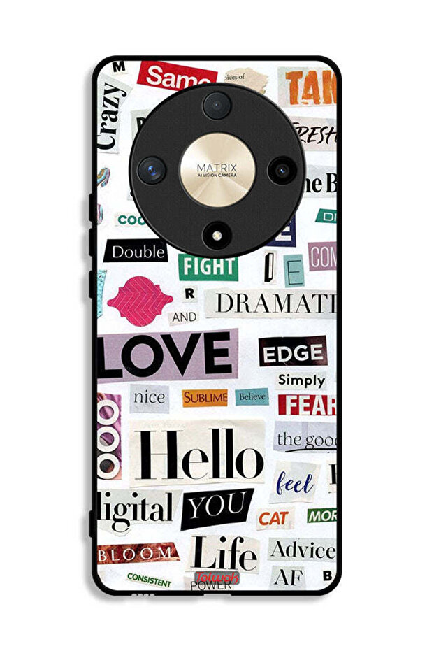 Honor X9b Protective Case Cover Short Quotes Stickers