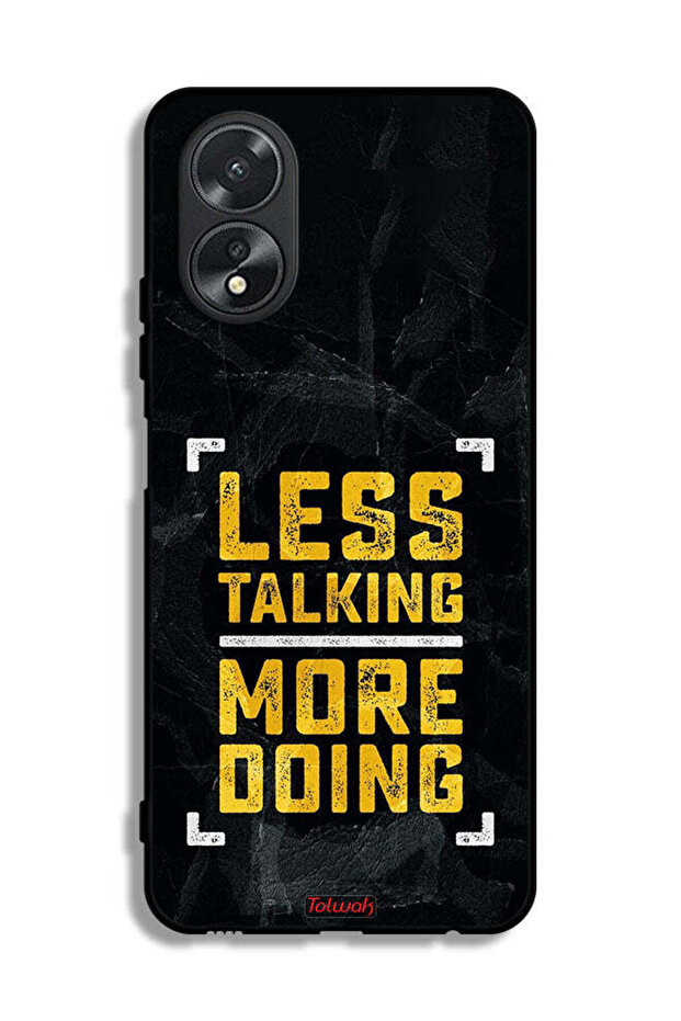 Oppo A38 Protective Case Cover Less Talking More Doing