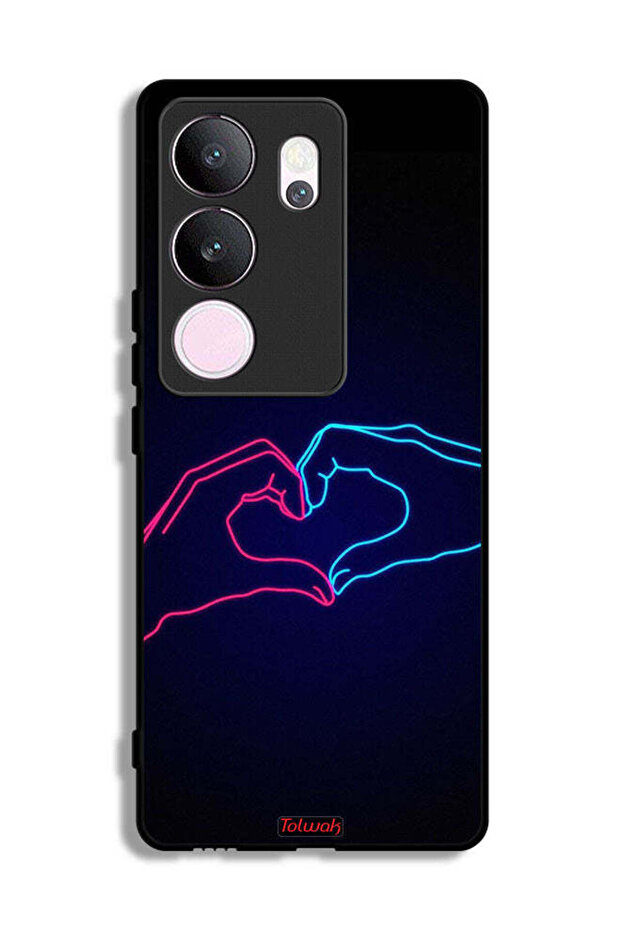 vivo V29 Pro Protective Case Cover Touching Hand Making Heart