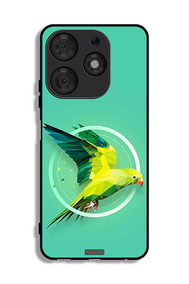 Tecno Spark 10 Pro Protective Case Cover Parrot Abstract Art