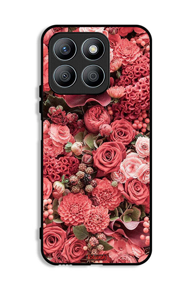 Honor X8b Protective Case Cover Peach Roses