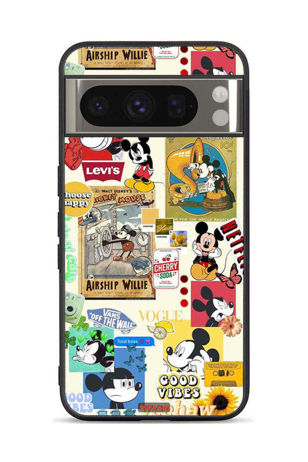 Google Pixel 8 Pro Protective Case Cover Chose Happy And Stickers