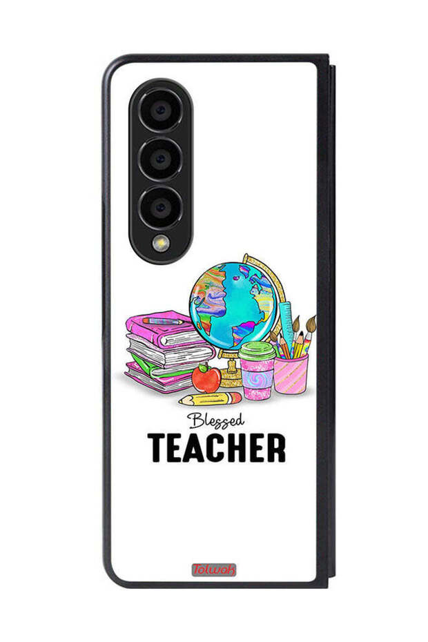 Samsung Galaxy Z Fold 4 Protective Case Cover Blessed Teacher