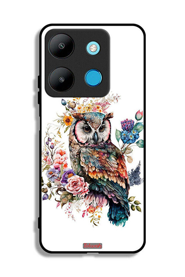 Infinix Smart 7 Protective Case Cover Owl Abstract Art