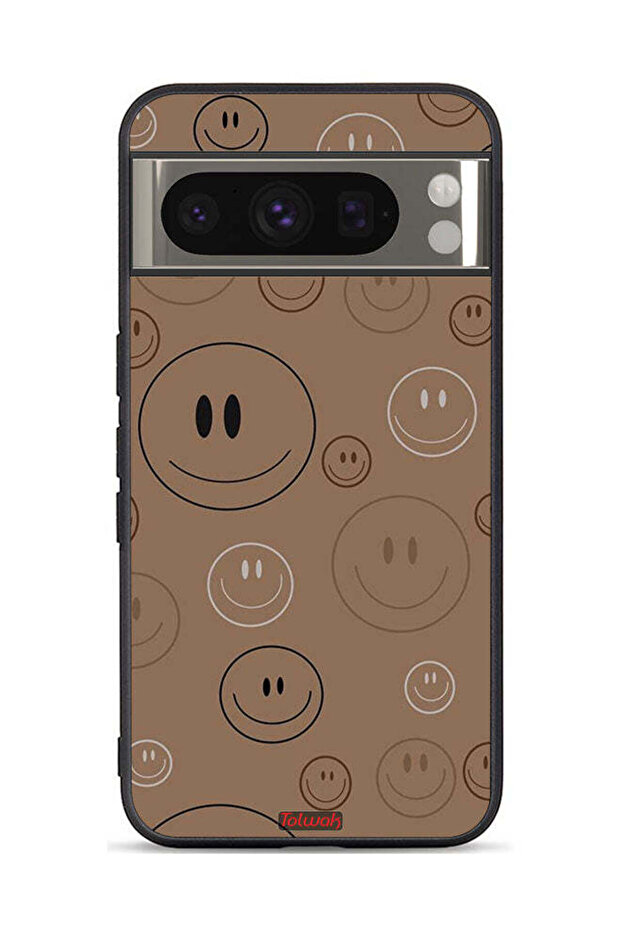 غطاء حماية لجهاز Google Pixel 8 Pro بنقشة وجوه مبتسمة - 1